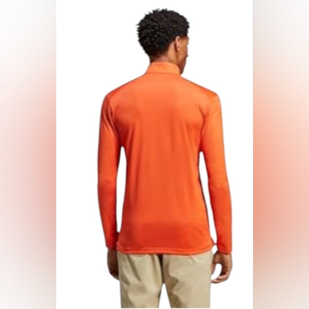 adidas Men's Terrex Multi Half Zip Long-Sleeve T-Shirt, Semi Impact Orange, Med - Picture 3 of 10